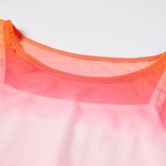 ZARA Tie-Dye Tulle T-Shirt Size 11-12Y - Picture 3 of 6